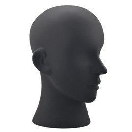 Male Mannequin Head Display Head Stand Wig Display Head Model Men Manikin Head Dolls for Display Headset, Headphone, Game Console, Hats, Wigs Jewellery
