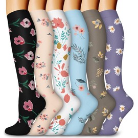 Aoliks Compression Socks for Women and Men, Knee High Support Socks for Travel,Nurses,Athletic