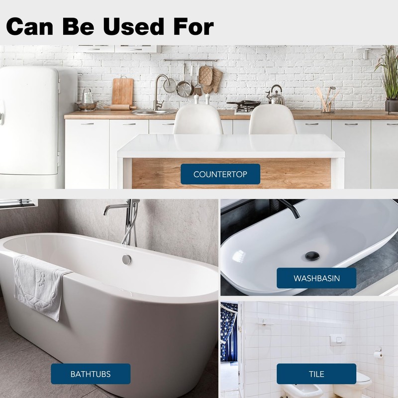 Tub and Tile Paint, 7 oz High-Gloss White Touch Up