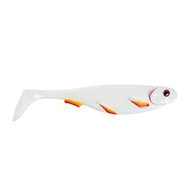 STROFT Predator P-18 Rubber Fish 18 cm White Fire Fin