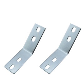 JCBIZ 2PCS Aluminum Alloy 135 Degree Angle Bracket Slotted Corner Brace for Post Beam Connectors