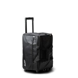 Rolling Board Game Bag - Fits 7 Standard Boxes - Suitcase/Backpack/Shoulder Strap/Carry Handle - Padded For Protection - Duffle Bag For Travel Or Game Night - Pocket For DND Accessories (CF Black)