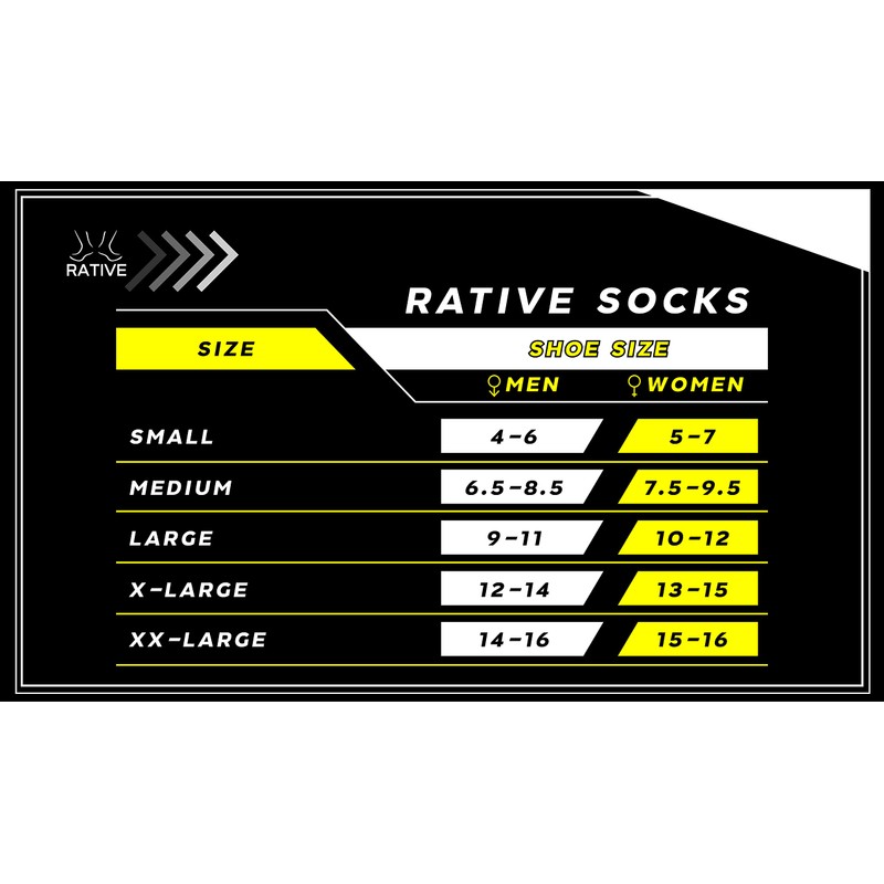 RATIVE Anti Slip Non Skid Slipper Hospital Crew Socks with