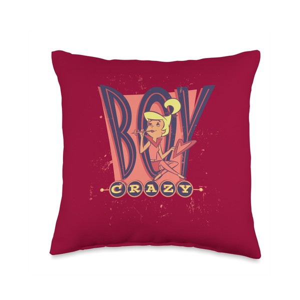 The Jetsons Judy Boy Crazy Throw Pillow, 16x16, Multicolor