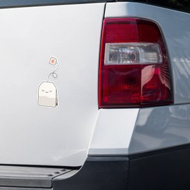 Tea Time Car Bumper Vinyl Sticker Decal