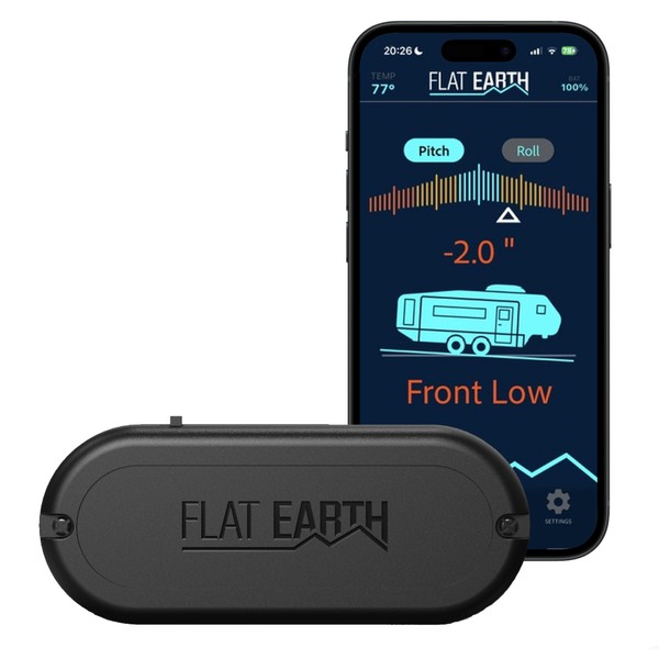 RVenture Flat Earth Wireless RV Leveling System, RV Level Kit