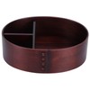 17.5x13.5cm Lunch Box Wooden Bento Box Portable Food Container for