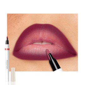 FeiCuiYun Matte Calligraphy Liquid Lip Liner Lipstick Pencil, Wine Red Long-Lasting Transfer-Proof Lip Stain Halloween Birthday Party Wear, Sheer Buildable Color, Fades to a Natural Wash of Colors