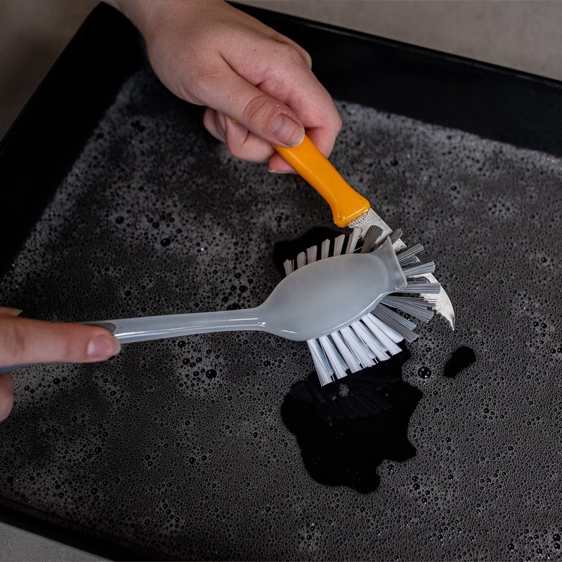 Sorbo Dish Brush with Suction Cup, Multi-Colour, 29 x 7.5