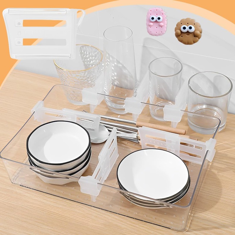 EIHI Pack of 10 Fridge Space Allocator, Fridge Side Door