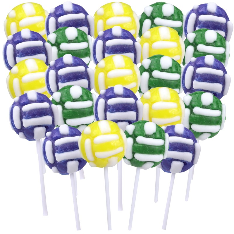 Volleyball Lollipops, Individually Wrapped Candy for End of Year Team