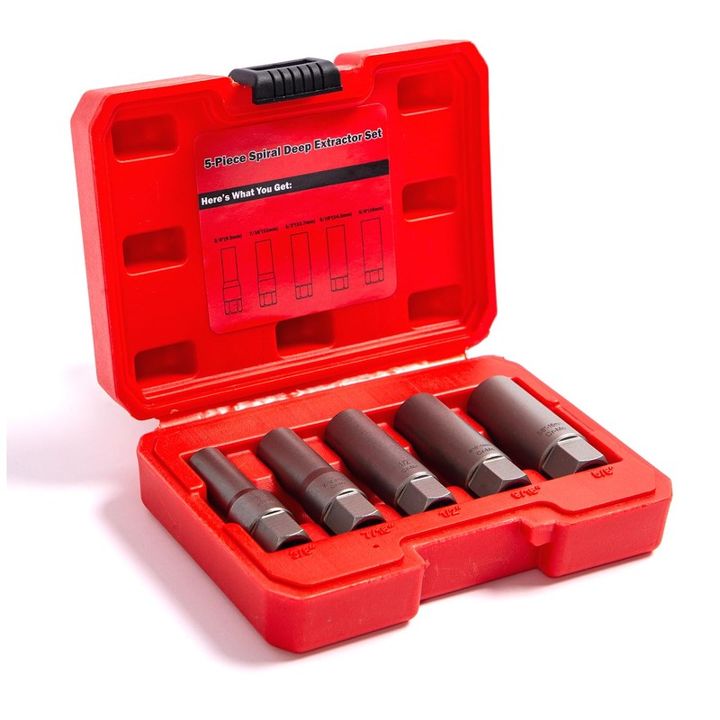 TGHLMH 5 Piece spiral type deep extractor set, for removing