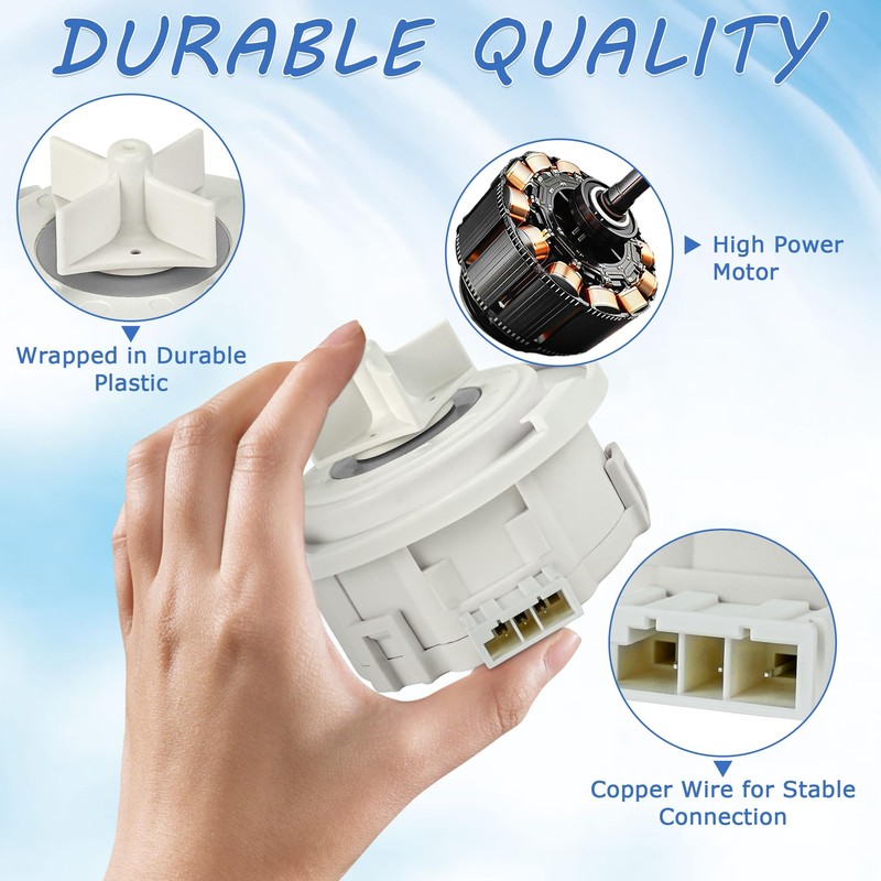 Dishwasher Drain Pump EAU62043401 EAU62043403,Fit for L-G Ken-more Dishwasher/Dryer, Replace