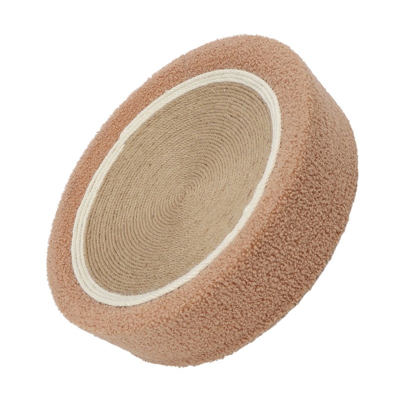 Round Cat Scratcher Ergonomic Cat Scratching Lounge Bed Sisal Cat