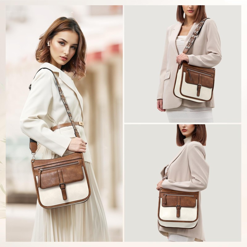 Crossbody Bag for Women Waterproof Leather Crossbody Purses for Women