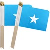 TSMD Somalia Stick Flag Somali Small Mini Hand Held Flags,5x8