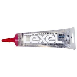 Lexel Weatherproofing Caulk, Clear, 5.0oz, 4-Pack