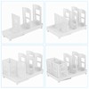 6-Compartment Coffee Cup Dispenser with Straws Holder, Plastic Coffee Cup