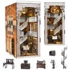 MiniCity DIY Book Nook Kit for Adults, 3D Wooden Puzzle