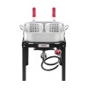 18 Qt Aluminum Propane Fish Fryer Kit Double Basket Outdoor