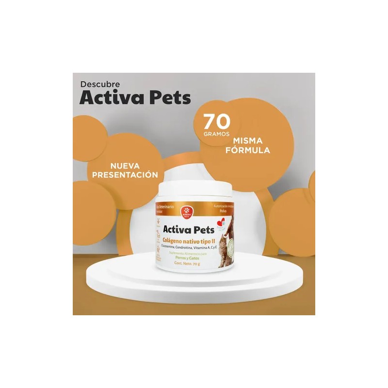 Suplemento Alimenticio Para Perros/gatos Con Colágeno 70g