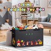 ADEHMDA 80L Large Toy Storage Box with Lid, Large Toy