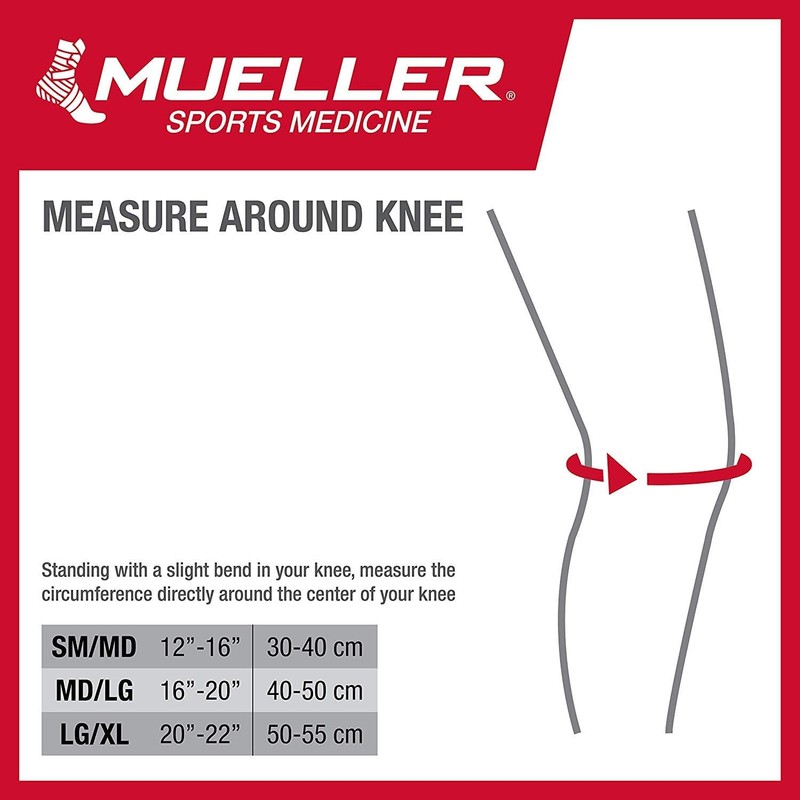Mueller 4-way Stretch Premium Knee Support With Thermo Reactive Technology,