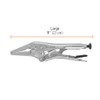 Truper PPT-9PL, Pinza de presión, punta larga, 9"