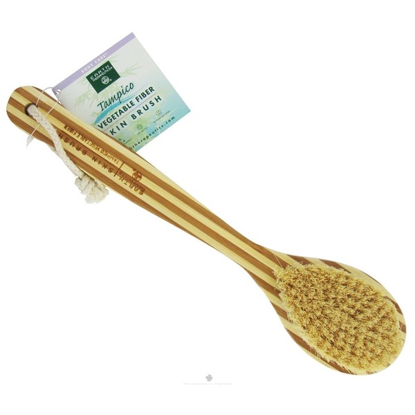Earth Therapeutics Tampico Vegetable Fiber Skin Brush - 1 ea, 2 pack (image may vary)