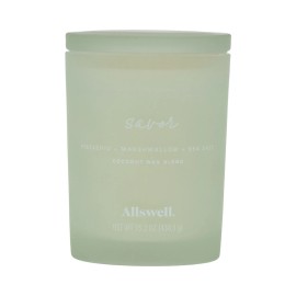 Allswell Savor (Pistachio + Marshmallow + Sea Salt) Scented 2-Wick 15oz Spa Jar