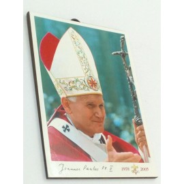 WHOLESALE LOT OF 10 Pope John Paul II Commemorative Wood Wall Plaques from Italy