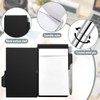 2 Pieces Metal Pocket Notebook with Pen and Refillable Paper,