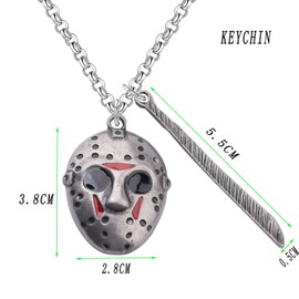 KEYCHIN Jason Machete Keychain Movie Fans Gift Thriller 80's Horror Jewellery (Jason NK)