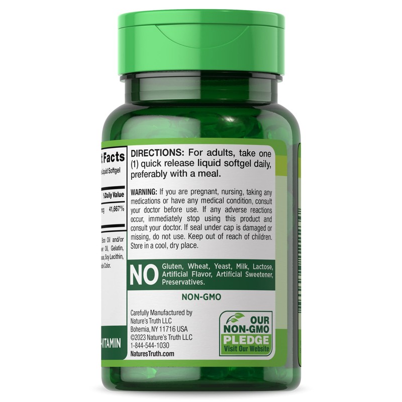 Nature's Truth Vitamin B12 | 1000 mcg | 60 Softgels