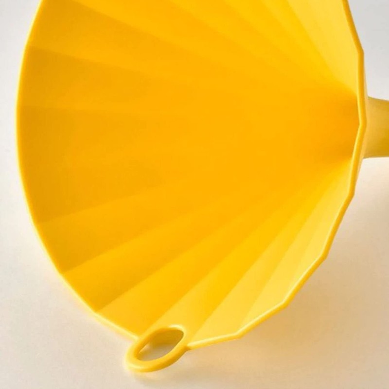 IKEAA UPPFYLLD Funnel, Bright Yellow. 13 cm - By BS
