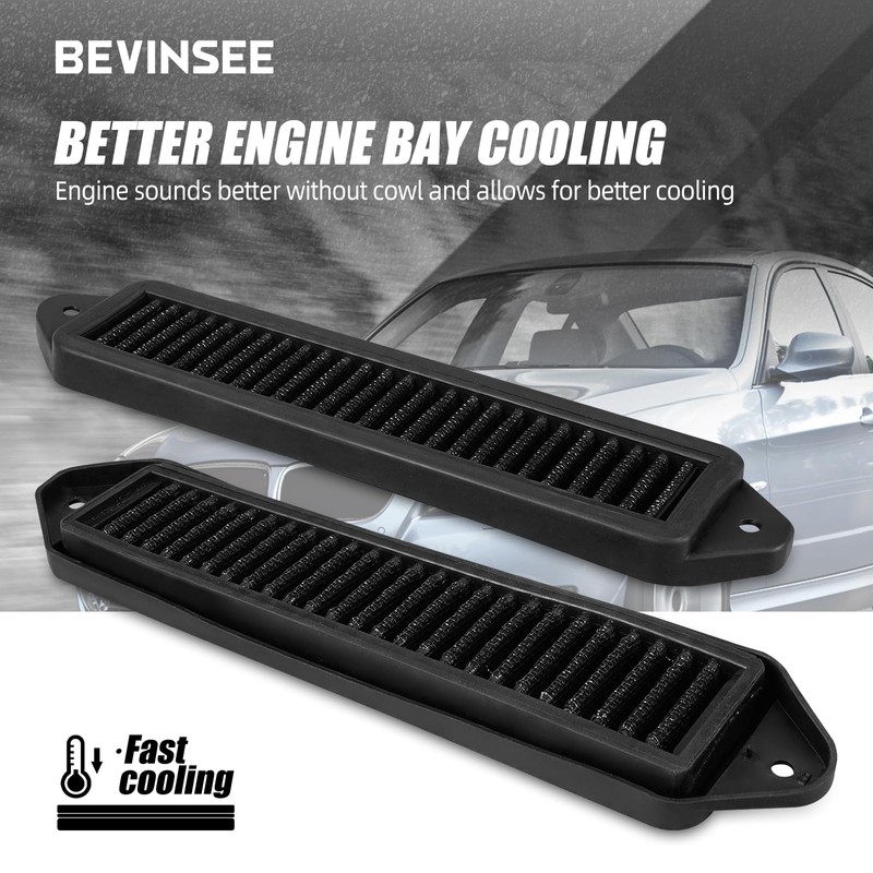 Bevinsee 2pcs Cabin Air Cowl Filters Compatible with E Chassis