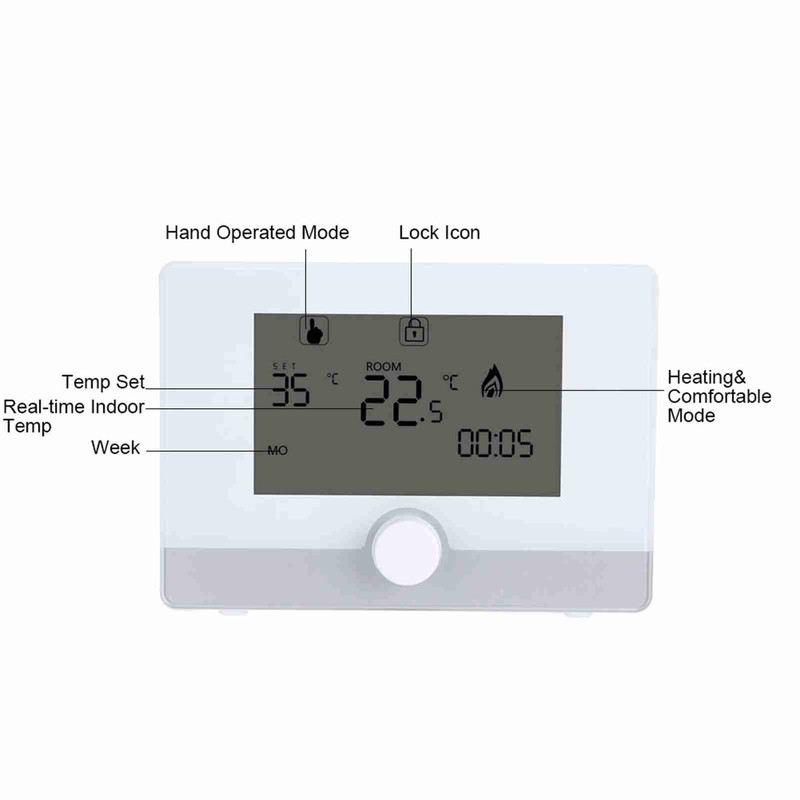 Programmable Thermostat Temperature Controller for Wall hung Boiler Heating System