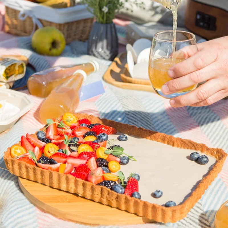 Cyimi Rectangular Pie Pan Nonstick Tart Pan With Removable Bottom