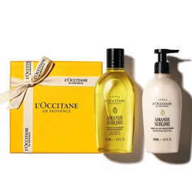 L'Occitane (Gift) Almond Body Care Duo (Amand Shvlive) (Shower Oil + Milk Veil) / 록시땅 (기프트) 아몬드 바디 케어 듀오 (아망드 쉬블리브)(샤워 오일+ 밀크 베일)