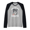 Mind Your Monkey Business Gorilla Business Wildlife Ape Raglan, black