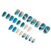 Sun&Beam Nails Nail Tip, Short, Medium, Round, Oval, Blue, White,