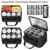 Trunab Reusable 8 Cups Drink Carrier for Delivery with Adjustable