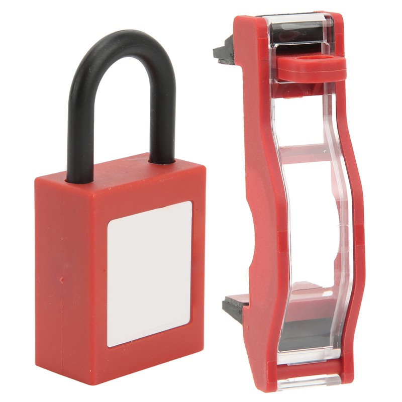 Circuit Breaker Safety Lock Set Transparent Protective Cover Padlocks Kit