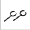 Jewelry Stainless Steel Hinged Earrings Bar Dangle Drop Earrings,Long tassel