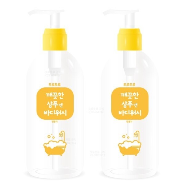 Toru Toru Clean Shampoo Body Wash 400ml 2-pack Set /