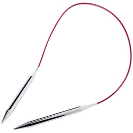 KnitPro 60 cm x 9 mm Nova Fixed Circular Needles, Silver