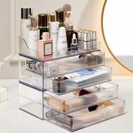 PLINJOY Makeup Organizer Countertop Large Cosmetic Display Cases Cosmetic Organizer Skin care Organizer