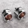 Motorcycle Axle Cover Chrome Thin Cut Nut Black Replacement Accessory(Electroplate)