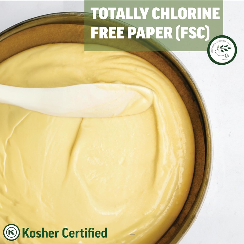 Zenlogy 12 Inch Parchment Paper Rounds (100 Sheets) - Unbleached,