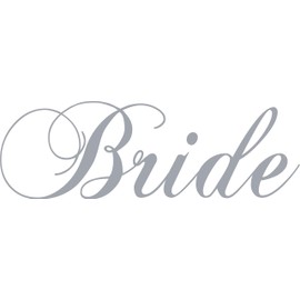 Bride Wedding Iron on Transfer (Silver)